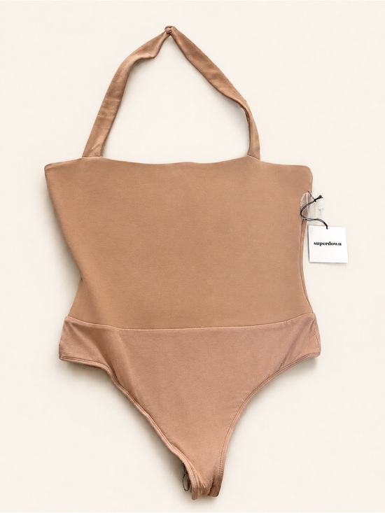 superdown Tops - Superdown Nude Halter Bodysuit – NWT – Size XL